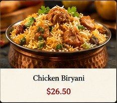 Indian biryani