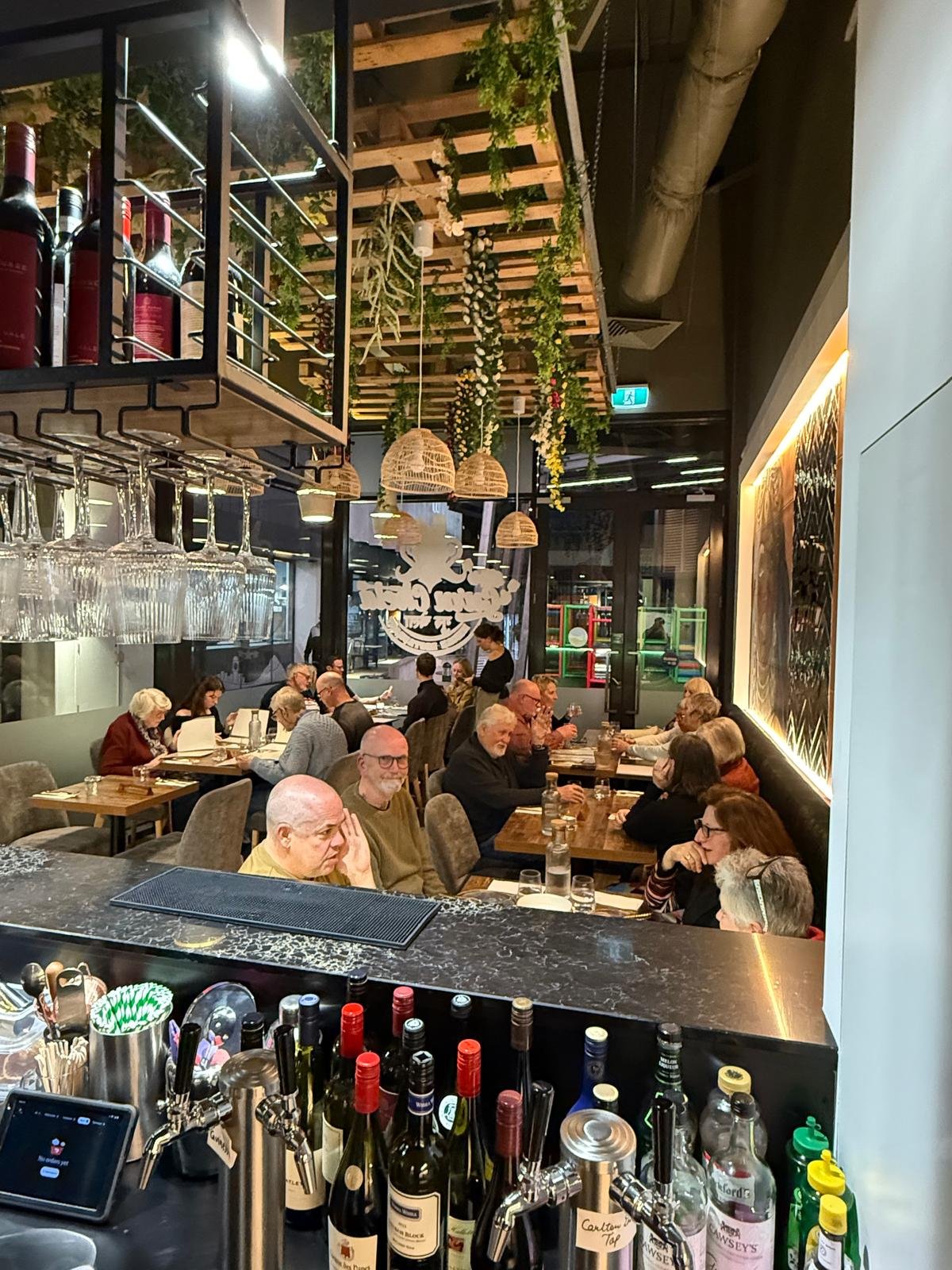 Guests dining at Guru Chela
